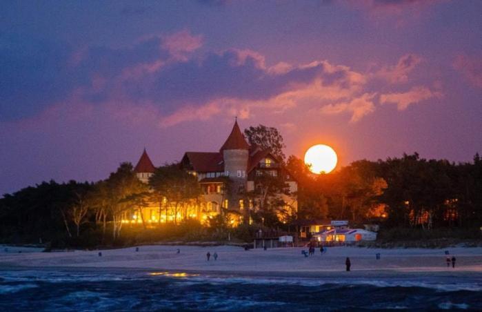 Domki Osada Kalinowa Leba Nowecin Sauna Łeba Exterior foto