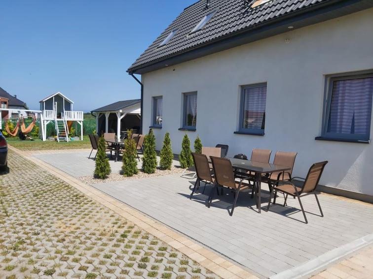 Domki Osada Kalinowa Leba Nowecin Sauna Łeba Exterior foto